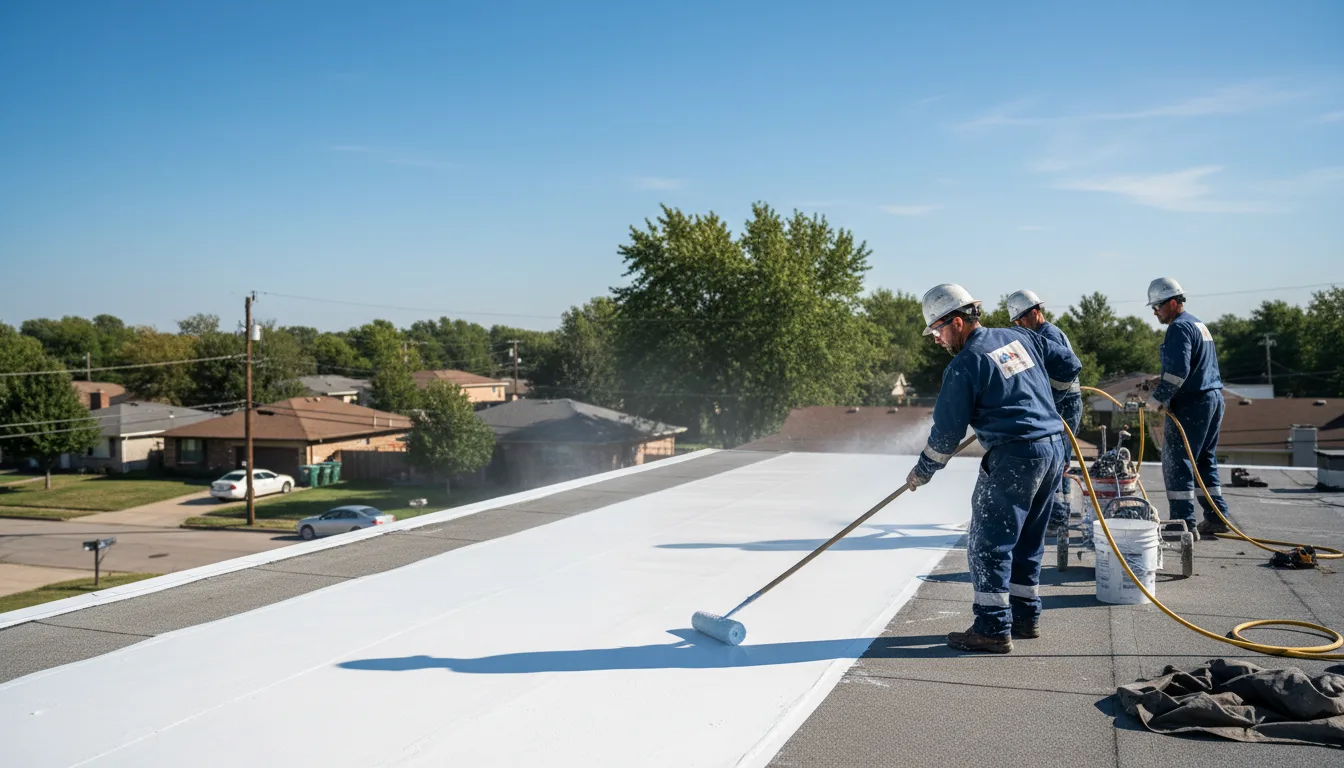 Commercial roof coating in Paupack, PA near me